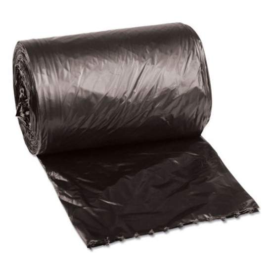 Picture of Low-Density Waste Can Liners, 4 gal, 0.35 mil, 17" x 17", Black, 50 Bags/Roll, 20 Rolls/Carton