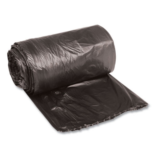 Picture of Low-Density Waste Can Liners, 16 gal, 0.35 mil, 24" x 32", Black, 50 Bags/Roll, 10 Rolls/Carton