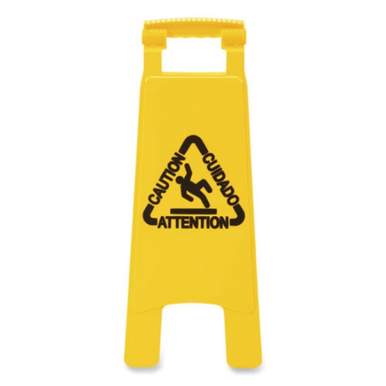 Picture of Site Safety Wet Floor Sign, 2-Sided, 10 X 2 X 26, Yellow