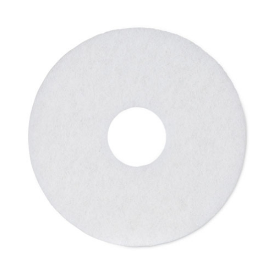 Picture of Polishing Floor Pads, 12" Diameter, White, 5/carton