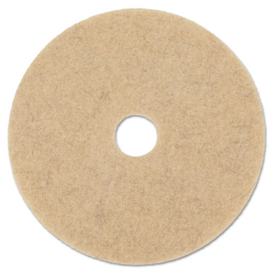 Picture of Natural Hog Hair Burnishing Floor Pads, 19" Diameter, Tan, 5/carton