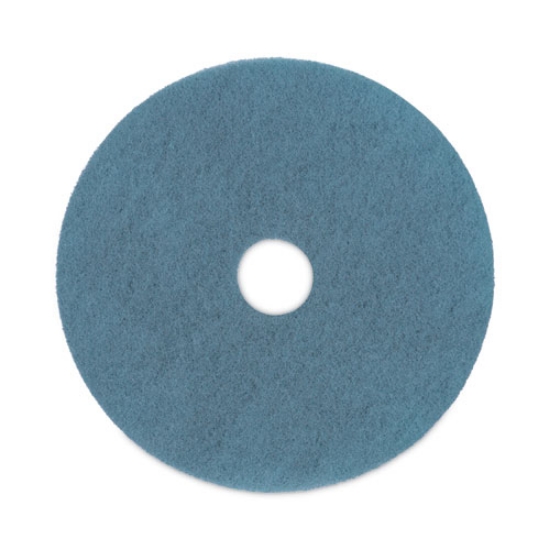 Picture of Burnishing Floor Pads, 20" Diameter, Aqua, 5/carton