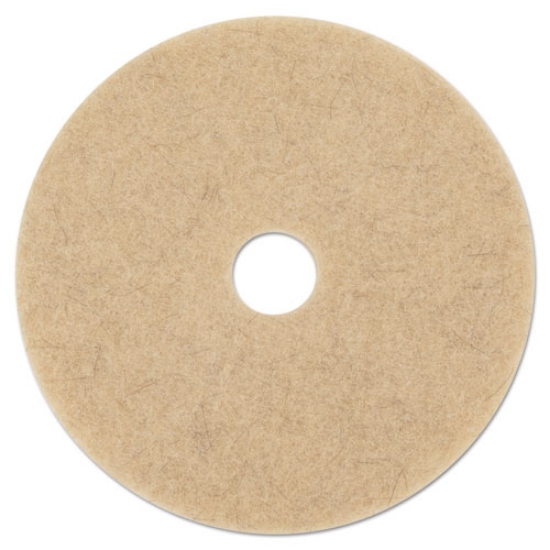 Picture of Natural Hog Hair Burnishing Floor Pads, 21" Diameter, Tan, 5/carton