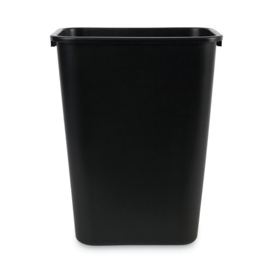 Picture of Soft-Sided Wastebasket, 41 Qt, Plastic, Black