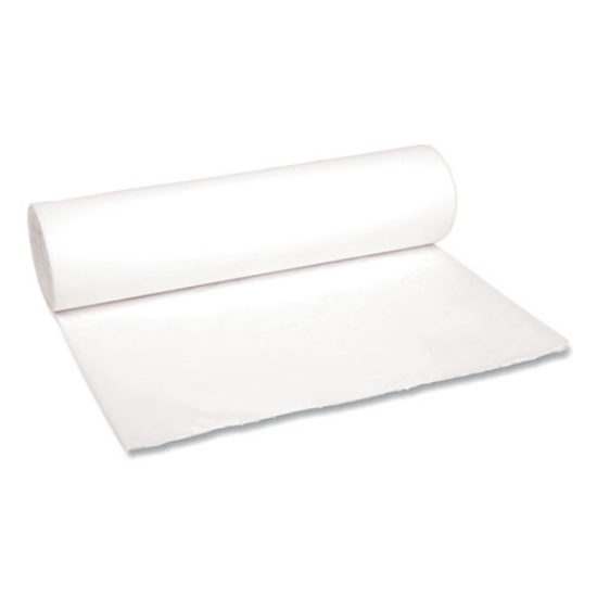 Picture of Low-Density Waste Can Liners, 56 gal, 0.6 mil, 43" x 47", White, 25 Bags/Roll, 4 Rolls/Carton