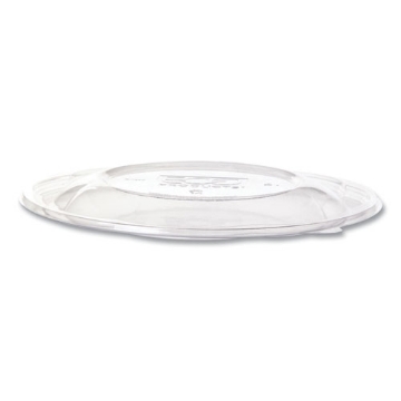Picture of Salad Bowl Lids, Lids for 64 oz Squat Salad Bowls, 9.5" Diameter, Clear, Plastic, 300/Carton