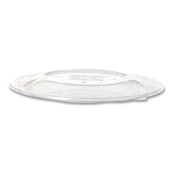 Picture of Salad Bowl Lids, Lids for 64 oz Squat Salad Bowls, 9.5" Diameter, Clear, Plastic, 300/Carton