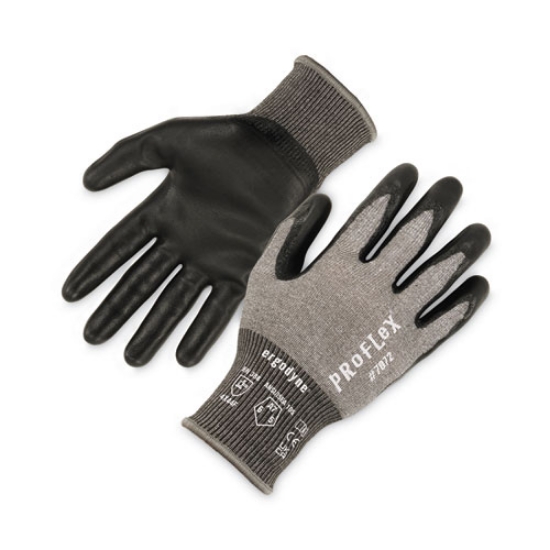 Picture of ProFlex 7072 ANSI A7 Nitrile-Coated CR Gloves, Gray, Small, 12 Pairs/Pack, Ships in 1-3 Business Days