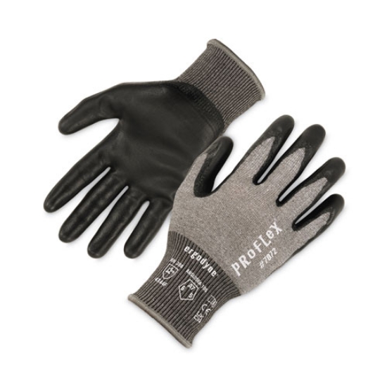 Picture of ProFlex 7072 ANSI A7 Nitrile-Coated CR Gloves, Gray, Medium, 12 Pairs/Pack, Ships in 1-3 Business Days