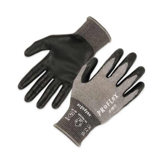 Picture of ProFlex 7072 ANSI A7 Nitrile-Coated CR Gloves, Gray, Large, 12 Pairs/Pack, Ships in 1-3 Business Days