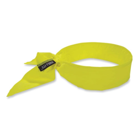 Picture of Chill-Its 6702 Cooling Embedded Polymers Tie Bandana, One Size Fits Most, Lime, Ships in 1-3 Business Days