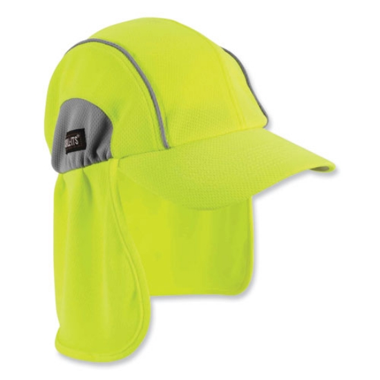 Picture of Chill-Its 6650 High-Performance Hat Plus Neck Shade, Polyester, One Size Fits Most, Lime, Ships in 1-3 Business Days
