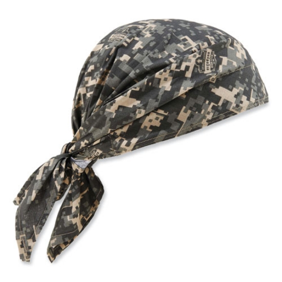 Picture of Chill-Its 6710CT Cooling PVA Tie Bandana Triangle Hat, One Size Fits Most, Camo, Ships in 1-3 Business Days