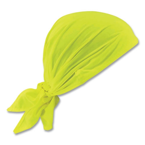 Picture of Chill-Its 6710CT Cooling PVA Tie Bandana Triangle Hat, One Size Fits Most, Lime, Ships in 1-3 Business Days
