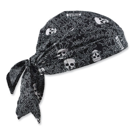 Picture of Chill-Its 6710CT Cooling PVA Tie Bandana Triangle Hat, One Size Fits Most, Skulls, Ships in 1-3 Business Days