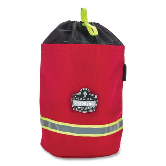 Picture of Arsenal 5080L Fleece-Lined SCBA Mask Bag with Drawstring Closure, 8.5 x 8.5 x 14, Red, Ships in 1-3 Business Days