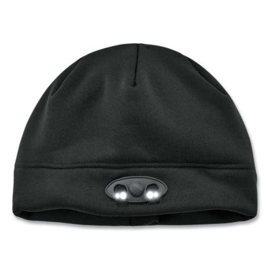 Picture of N-Ferno 6804 Skull Cap Winter Hat with LED Lights, One Size Fits Mosts, Black, Ships in 1-3 Business Days