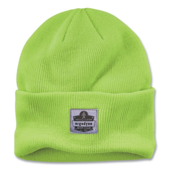 Picture of N-Ferno 6806 Cuffed Rib Knit Winter Hat, One Size Fits Most, Lime, Ships in 1-3 Business Days