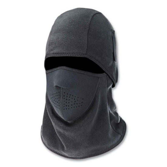 Picture of N-Ferno 6827 2-Piece Fleece Neoprene Balaclava Face Mask, One Size Fits Most, Black, Ships in 1-3 Business Days