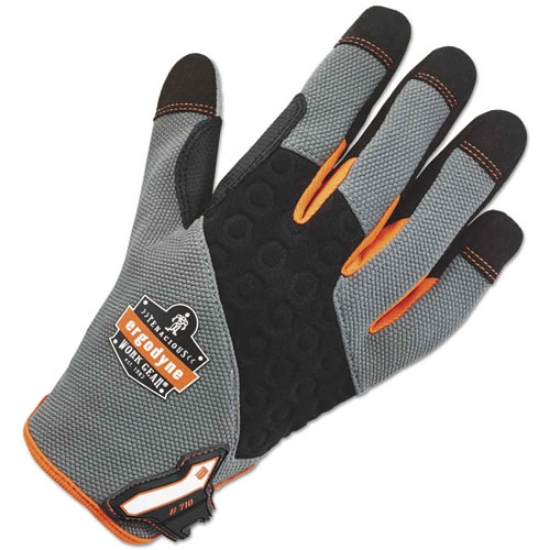 Picture of ProFlex 710 Heavy-Duty Utility Gloves, Medium, Gray, 1 Pair, Ships in 1-3 Business Days