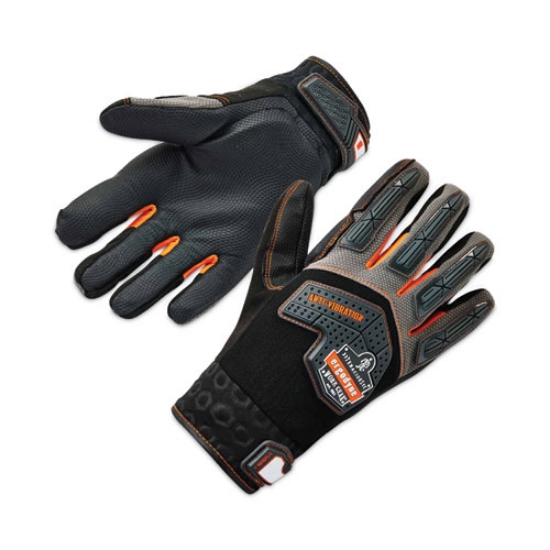 Picture of ProFlex 9015F(x) Certified Anti-Vibration Gloves and Dorsal Protection, Black, Large, Pair, Ships in 1-3 Business Days