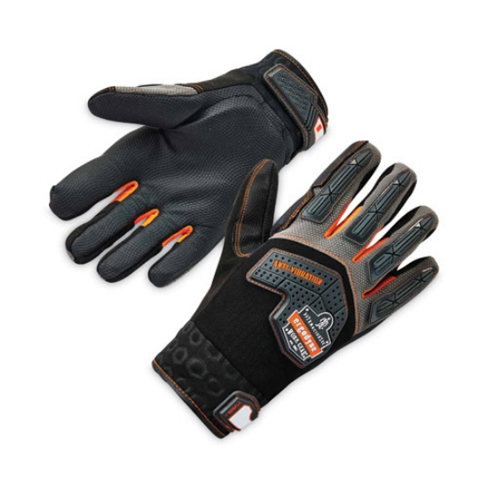 Picture of ProFlex 9015F(x) Certified Anti-Vibration Gloves and Dorsal Protection, Black, X-Large, Pair, Ships in 1-3 Business Days
