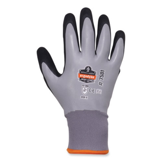 Picture of ProFlex 7501 Coated Waterproof Winter Gloves, Gray, Medium, Pair, Ships in 1-3 Business Days