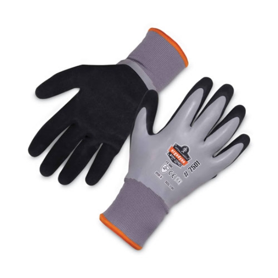Picture of ProFlex 7501 Coated Waterproof Winter Gloves, Gray, Large, Pair, Ships in 1-3 Business Days