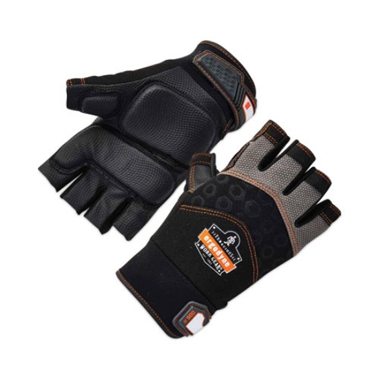 Picture of ProFlex 900 Half-Finger Impact Gloves, Black, X-Large, Pair, Ships in 1-3 Business Days