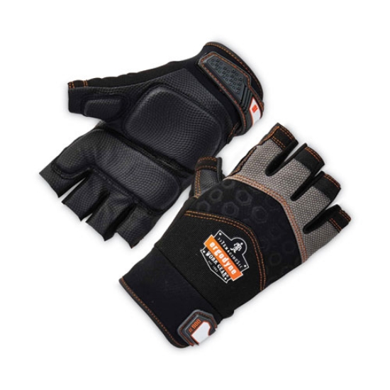 Picture of ProFlex 900 Half-Finger Impact Gloves, Black, 2X-Large, Pair, Ships in 1-3 Business Days