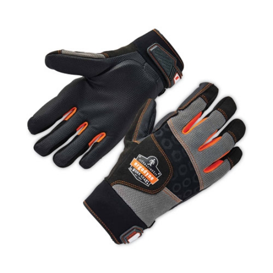 Picture of ProFlex 9002 Certified Full-Finger Anti-Vibration Gloves, Black, Small, Pair, Ships in 1-3 Business Days