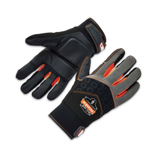 Picture of ProFlex 9001 Full-Finger Impact Gloves, Black, Small, Pair, Ships in 1-3 Business Days
