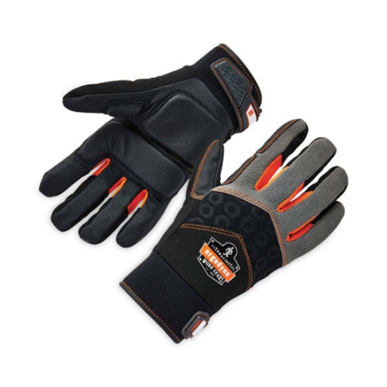 Picture of ProFlex 9001 Full-Finger Impact Gloves, Black, Medium, Pair, Ships in 1-3 Business Days