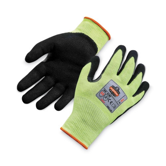 Picture of ProFlex 7041 ANSI A4 Nitrile-Coated CR Gloves, Lime, Large, Pair , Ships in 1-3 Business Days