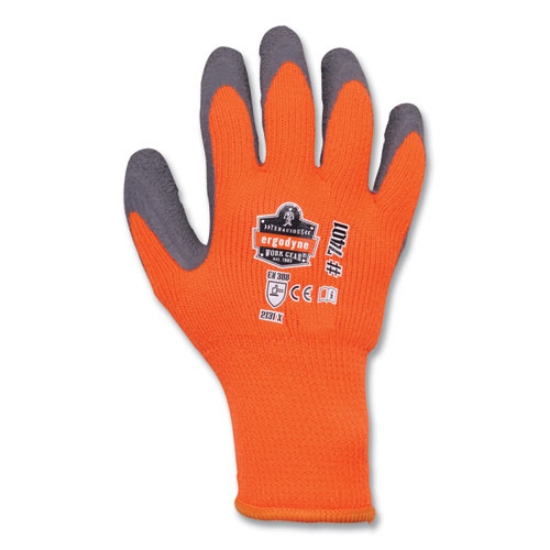 Picture of ProFlex 7401-CASE Coated Lightweight Winter Gloves, Orange, Medium, 144 Pairs/Carton, Ships in 1-3 Business Days