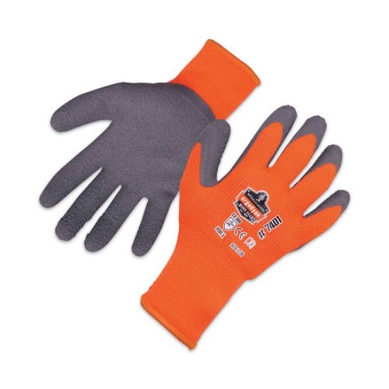 Picture of ProFlex 7401 Coated Lightweight Winter Gloves, Orange, Large, 144 Pairs, Ships in 1-3 Business Days