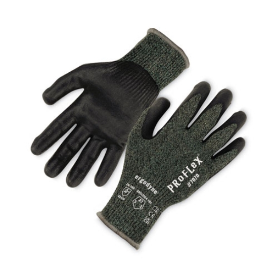 Picture of ProFlex 7070 ANSI A7 Nitrile Coated CR Gloves, Green, 2X-Large, Pair, Ships in 1-3 Business Days