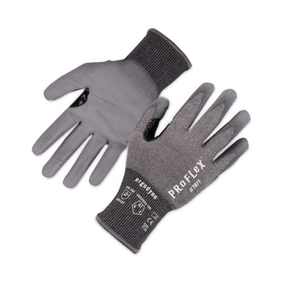 Picture of ProFlex 7071 ANSI A7 PU Coated CR Gloves, Gray, Medium, 12 Pairs/Pack, Ships in 1-3 Business Days