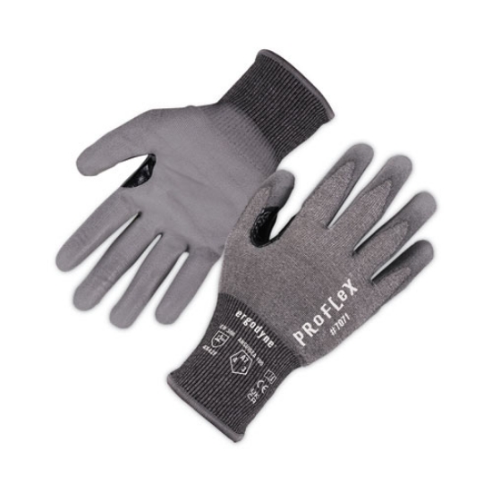 Picture of ProFlex 7071 ANSI A7 PU Coated CR Gloves, Gray, X-Large, 12 Pairs/Pack, Ships in 1-3 Business Days