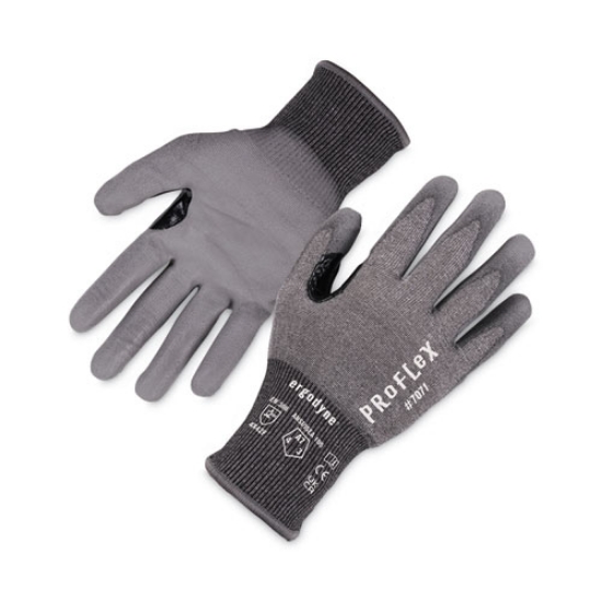 Picture of ProFlex 7071 ANSI A7 PU Coated CR Gloves, Gray, 2X-Large, 12 Pairs/Pack, Ships in 1-3 Business Days