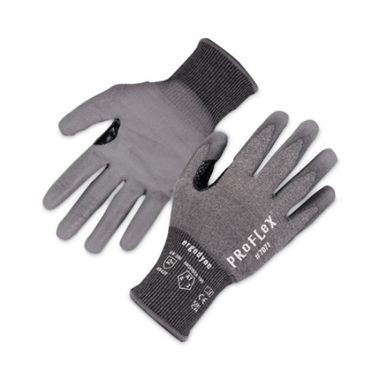 Picture of ProFlex 7071 ANSI A7 PU Coated CR Gloves, Gray, Medium, Pair, Ships in 1-3 Business Days