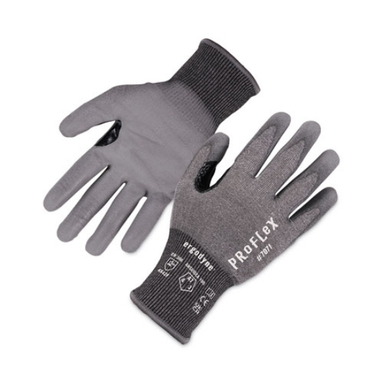 Picture of ProFlex 7071 ANSI A7 PU Coated CR Gloves, Gray, Large, Pair, Ships in 1-3 Business Days