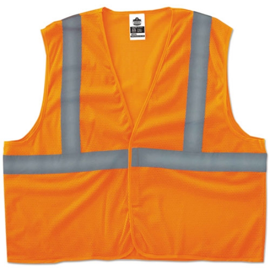 Picture of GloWear 8205HL Type R Class 2 Super Econo Mesh Vest, 4X-Large to 5X-Large, Orange, Ships in 1-3 Business Days