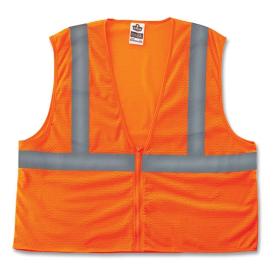 Picture of GloWear 8205Z Class 2 Super Economy Mesh Vest, Polyester, Orange, 2X-Large/3X-Large, Ships in 1-3 Business Days