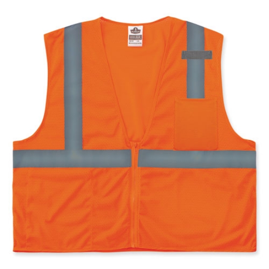 Picture of GloWear 8210Z Class 2 Economy Mesh Vest, Polyester, Orange, 2X-Large/3X-Large, Ships in 1-3 Business Days