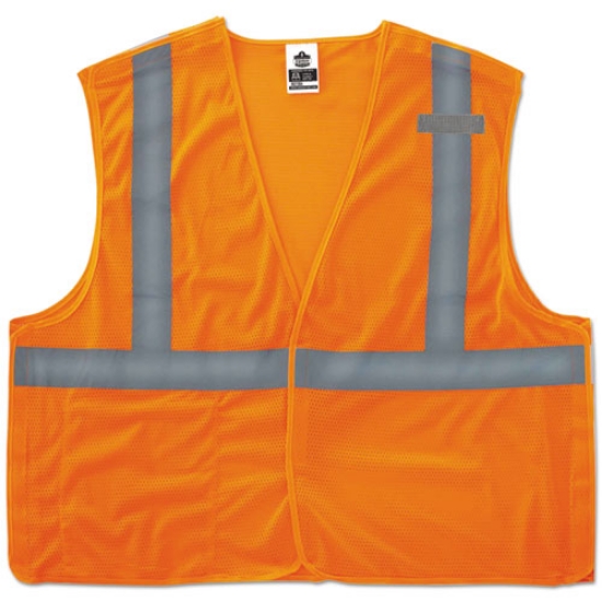 Picture of GloWear 8215BA Type R Class 2 Econo Breakaway Mesh Vest, 4X-Large to 5X-Large, Orange, Ships in 1-3 Business Days