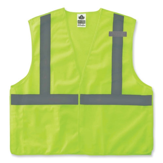 Picture of GloWear 8215BA Class 2 Economy Breakaway Mesh Vest, Polyester, X-Small, Lime, Ships in 1-3 Business Days