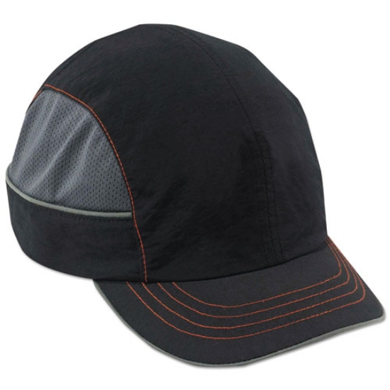 Picture of Skullerz 8950 Bump Cap Hat, Short Brim, Black, Ships in 1-3 Business Days