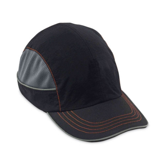 Picture of Skullerz 8950XL XL Bump Cap Hat, Long Brim, Black, Ships in 1-3 Business Days