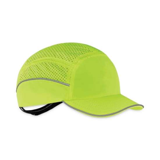 Picture of Skullerz 8955 Lightweight Bump Cap Hat, Short Brim Lime, Ships in 1-3 Business Days